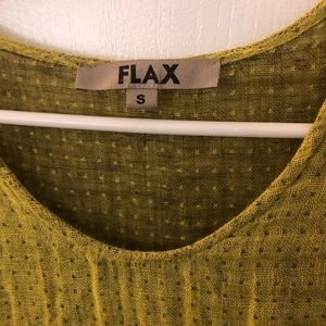 Flax chartreuse dress